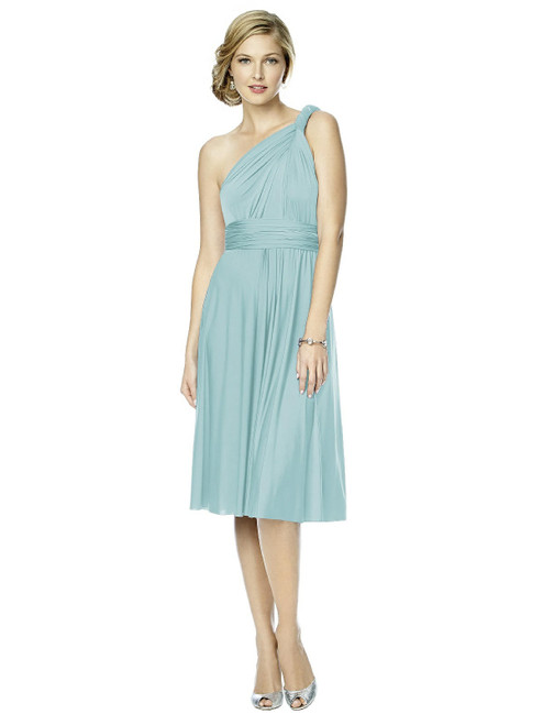 Quick Shipping Available - Maracaine Jersey Twist Wrap Dress Short - Shop  Alfred Sung Dresses Today